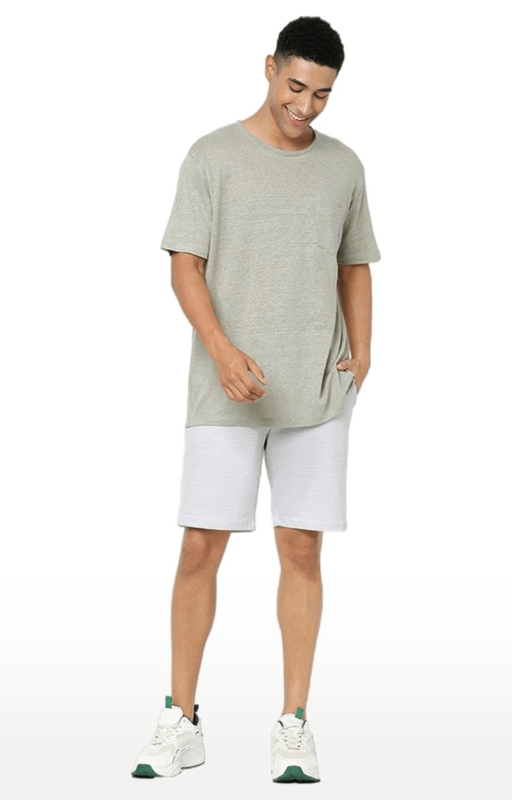 celio | Men's Grey Melange Boxy T-Shirt 1