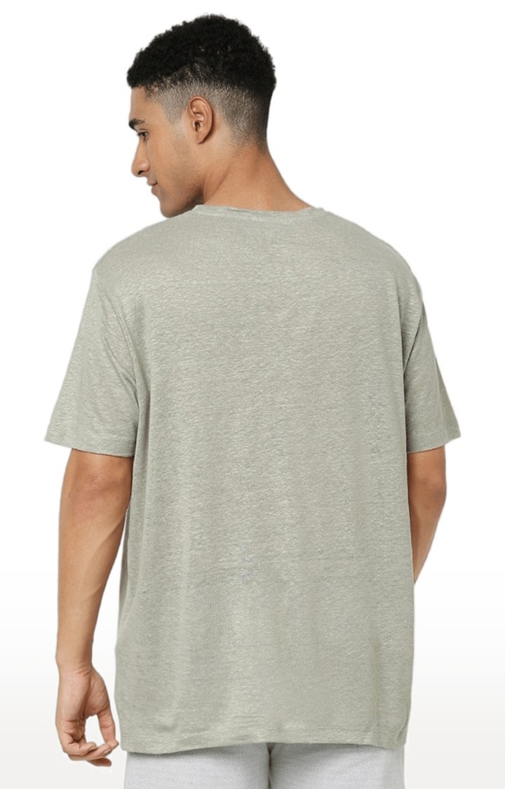 celio | Men's Grey Melange Boxy T-Shirt 4