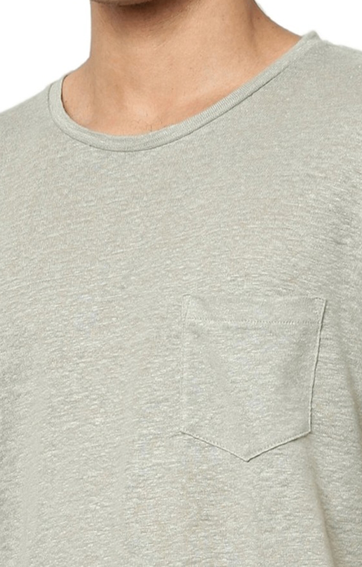 celio | Men's Grey Melange Boxy T-Shirt 5