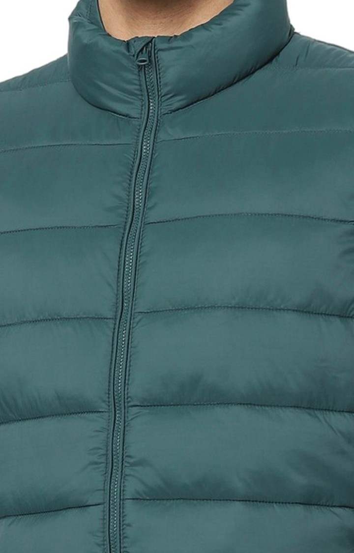 Men's Green Solid Gilet