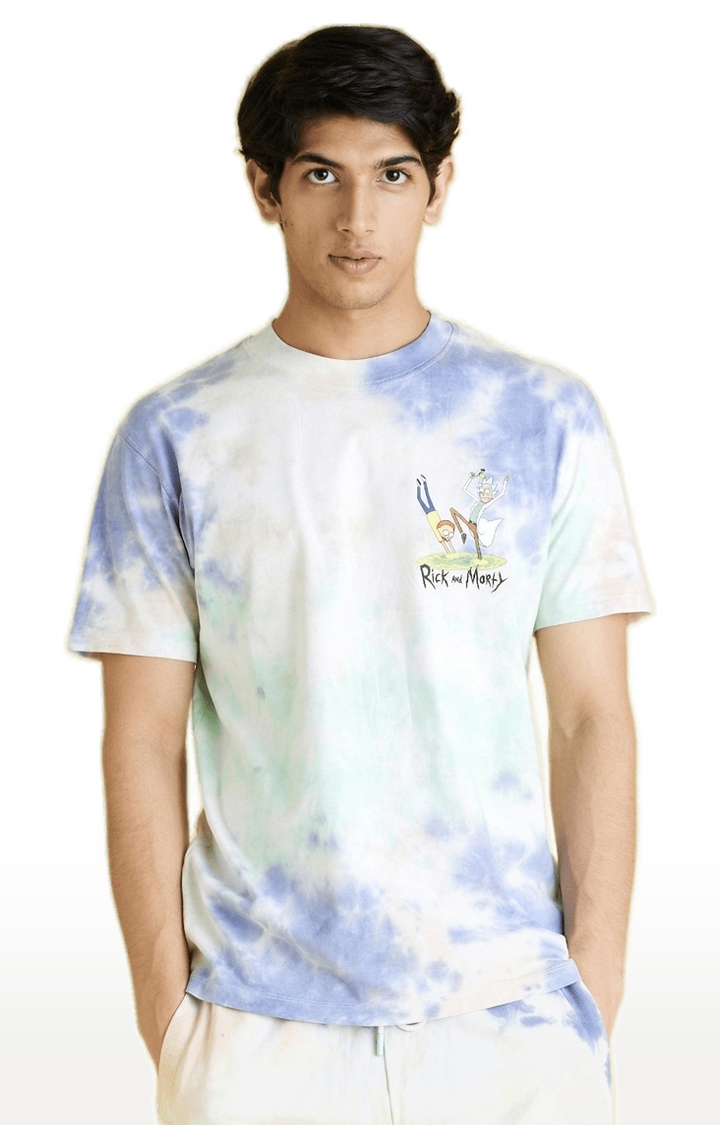 Men's Multi Tie Dye Regular T-Shirts