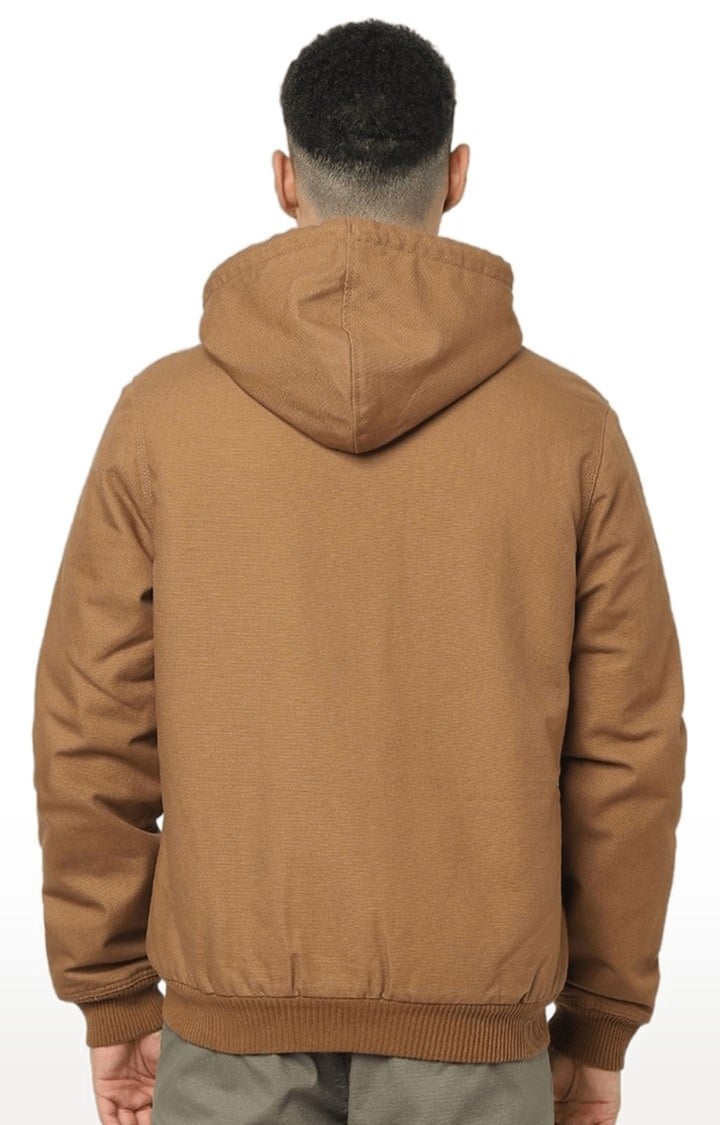 Mens brown zip up hoodie hotsell