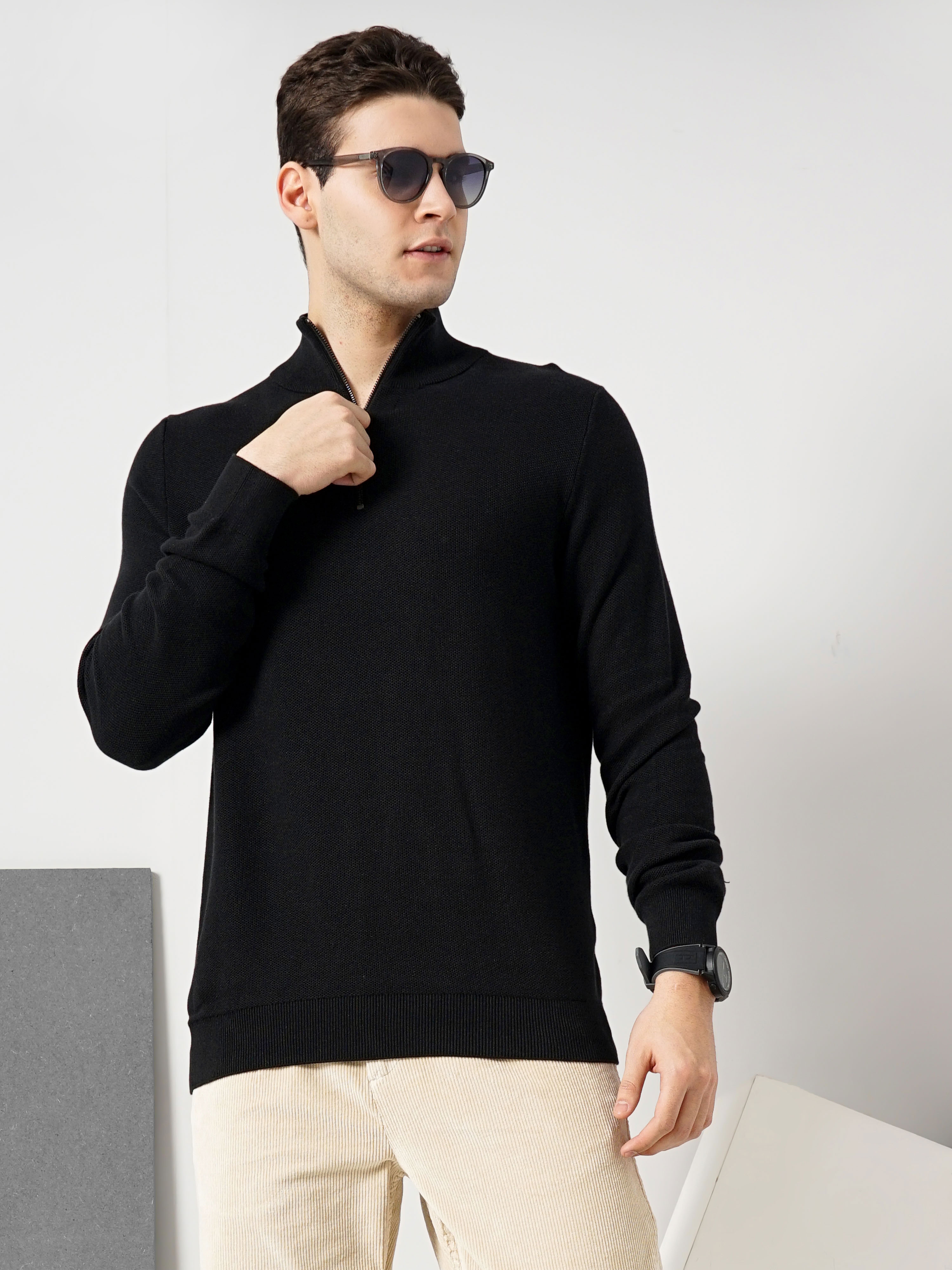 celio | Celio Men's Solid Sweater