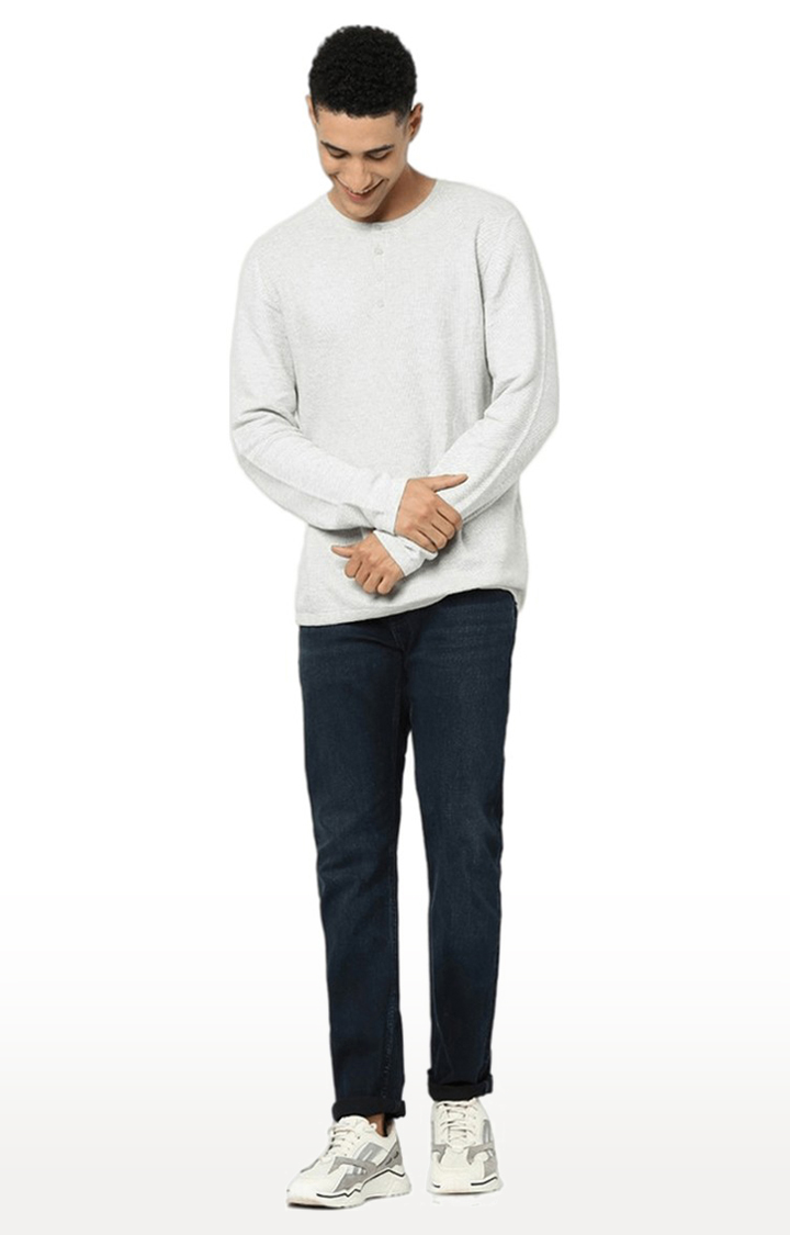 celio | Men's Grey Melange Sweaters 1