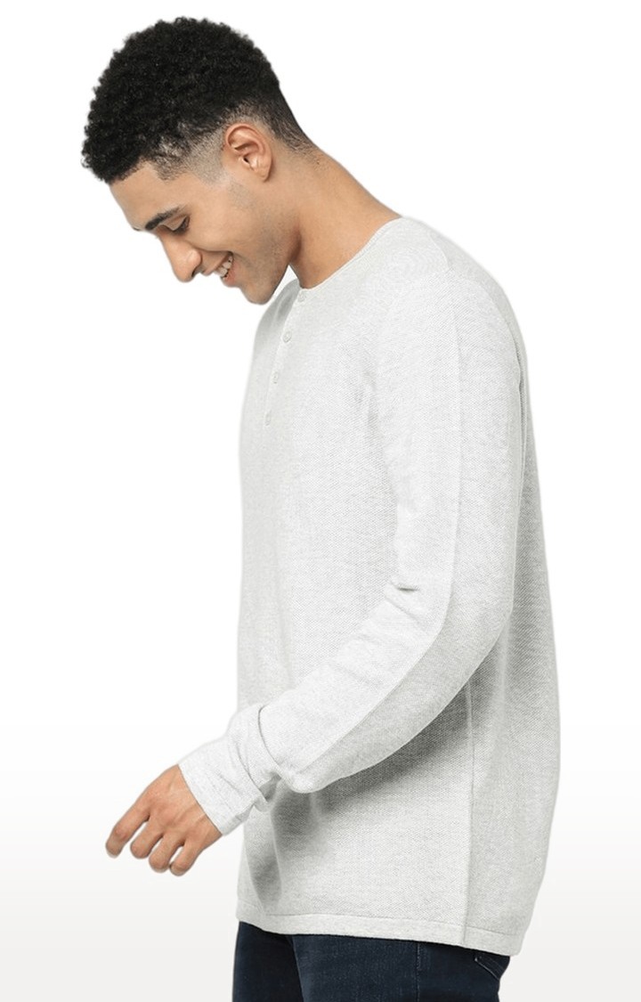 celio | Men's Grey Melange Sweaters 3