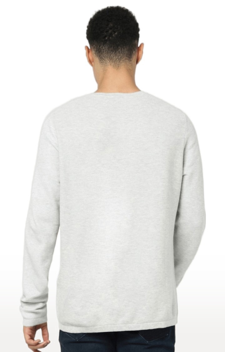 celio | Men's Grey Melange Sweaters 4