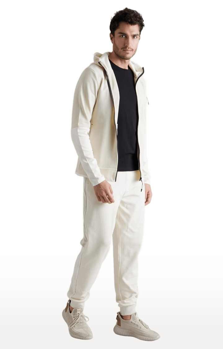 Men's Beige Solid Western Jackets