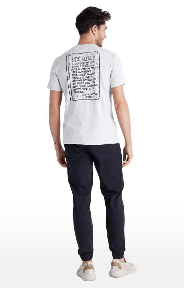 Men's Blue Cotton Blend Solid Casual Joggers