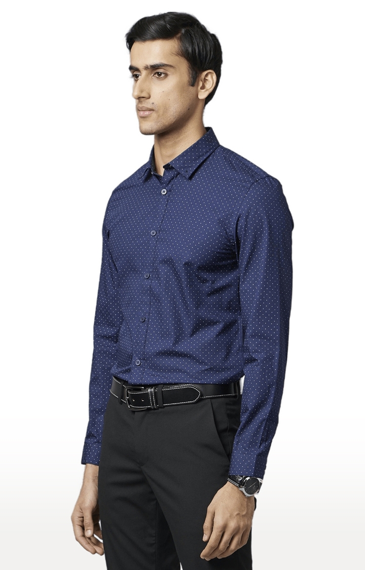 celio | Men's Blue Printed Formal Shirts 2