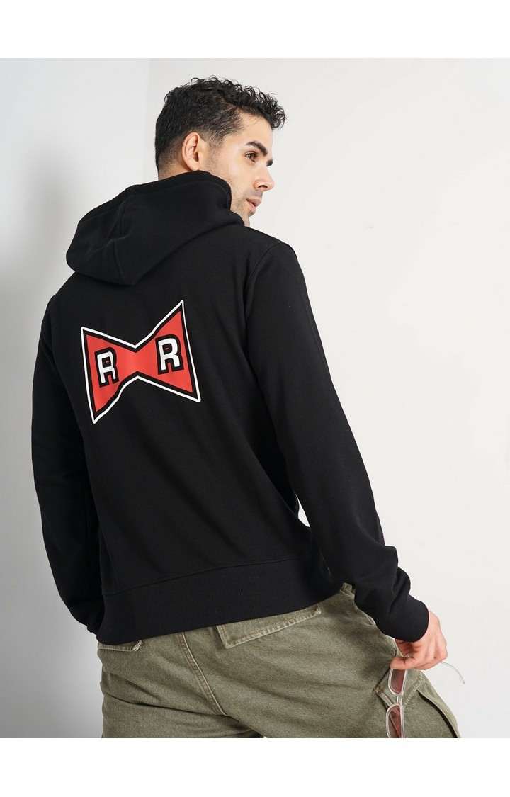 Celio Men Black Printed Regular Fit Cotton Dragon Ball Z Sweatshirt