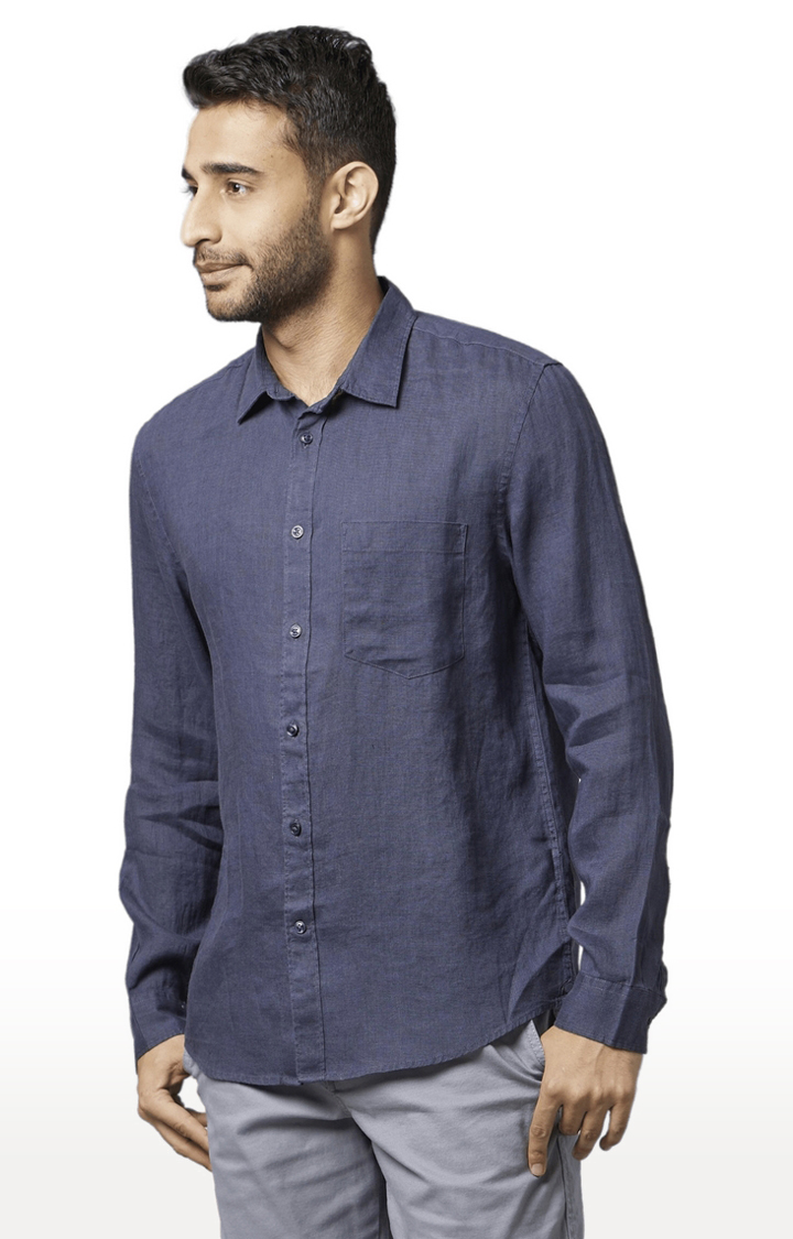 celio | Men's Grey Solid Casual Shirts 3