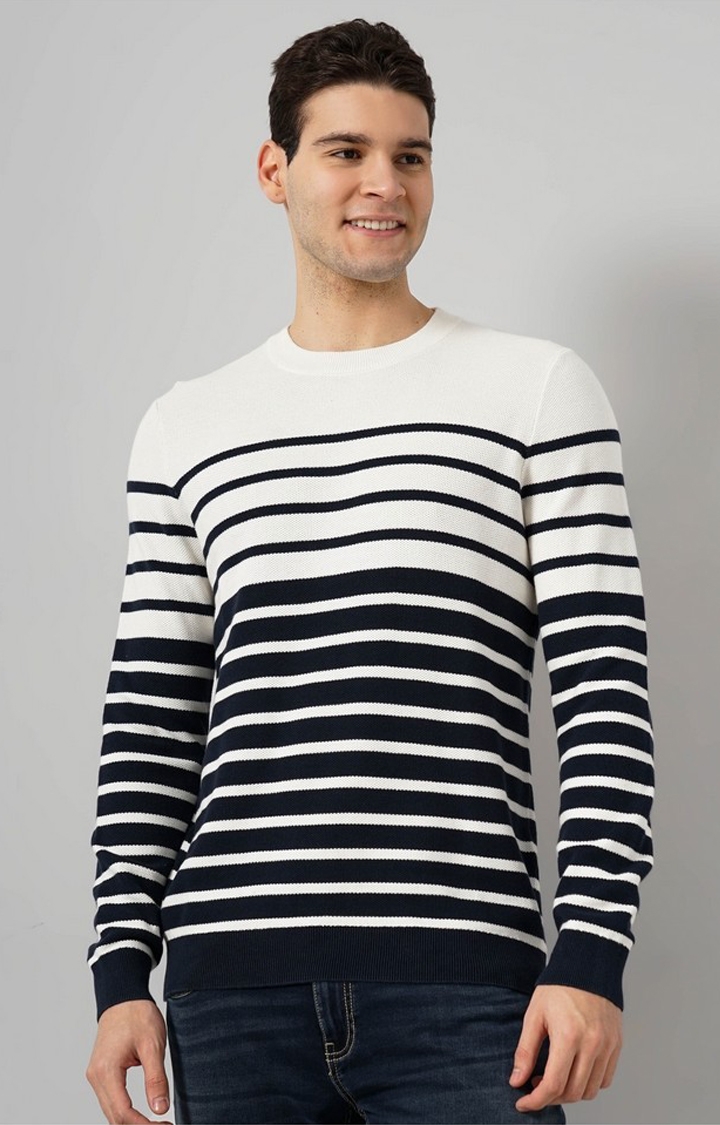 celio | Celio Men's Horizontal Stripes Sweater