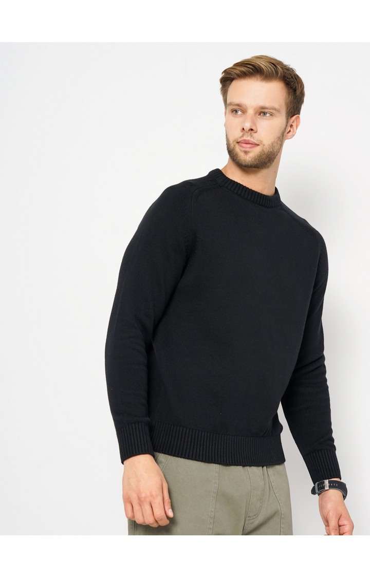 Men's Black Knitted Sweaters