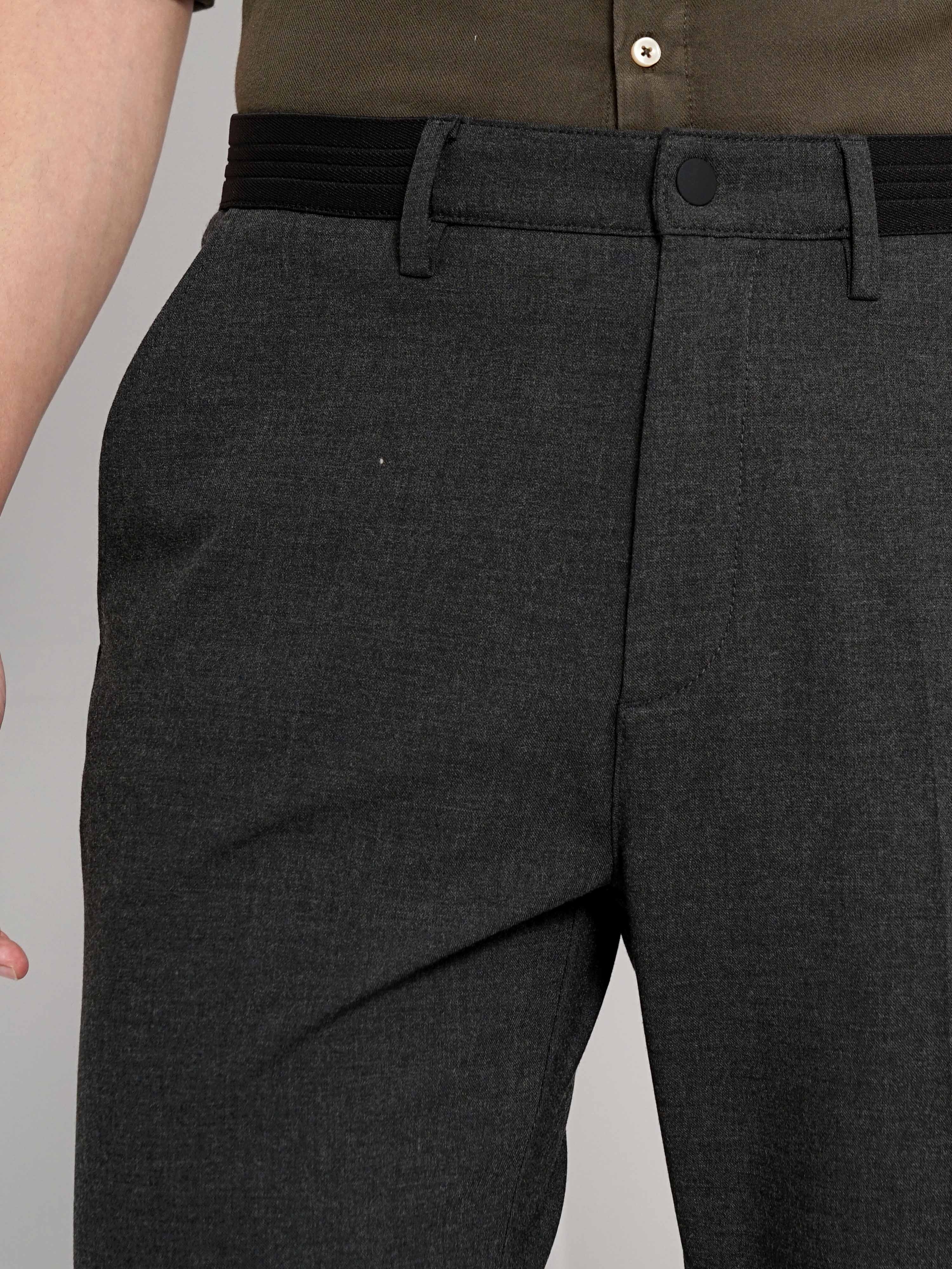 Pleated Trousers - Wool Twill Charcoal | Men's Flannel Trousers | Oliver  Brown, London