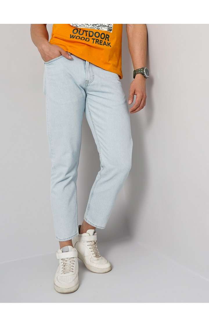 Men's Solid Black Jeans