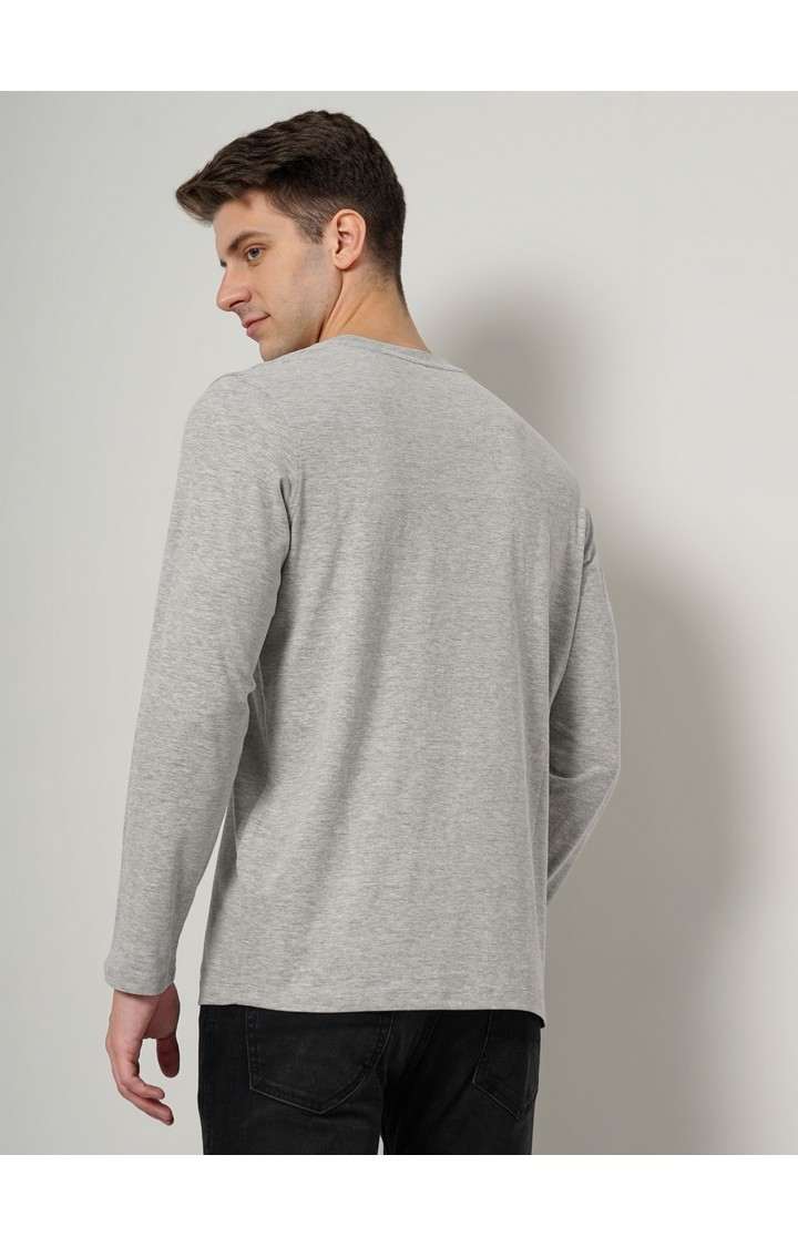 Men's Grey Solid Sweatshirts