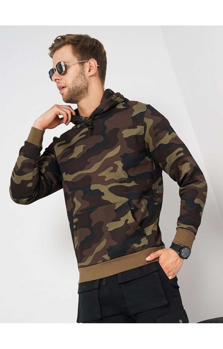 Men's Black Camouflage Hoodies