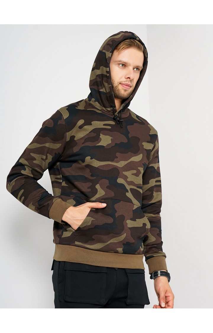 Men's Black Camouflage Hoodies