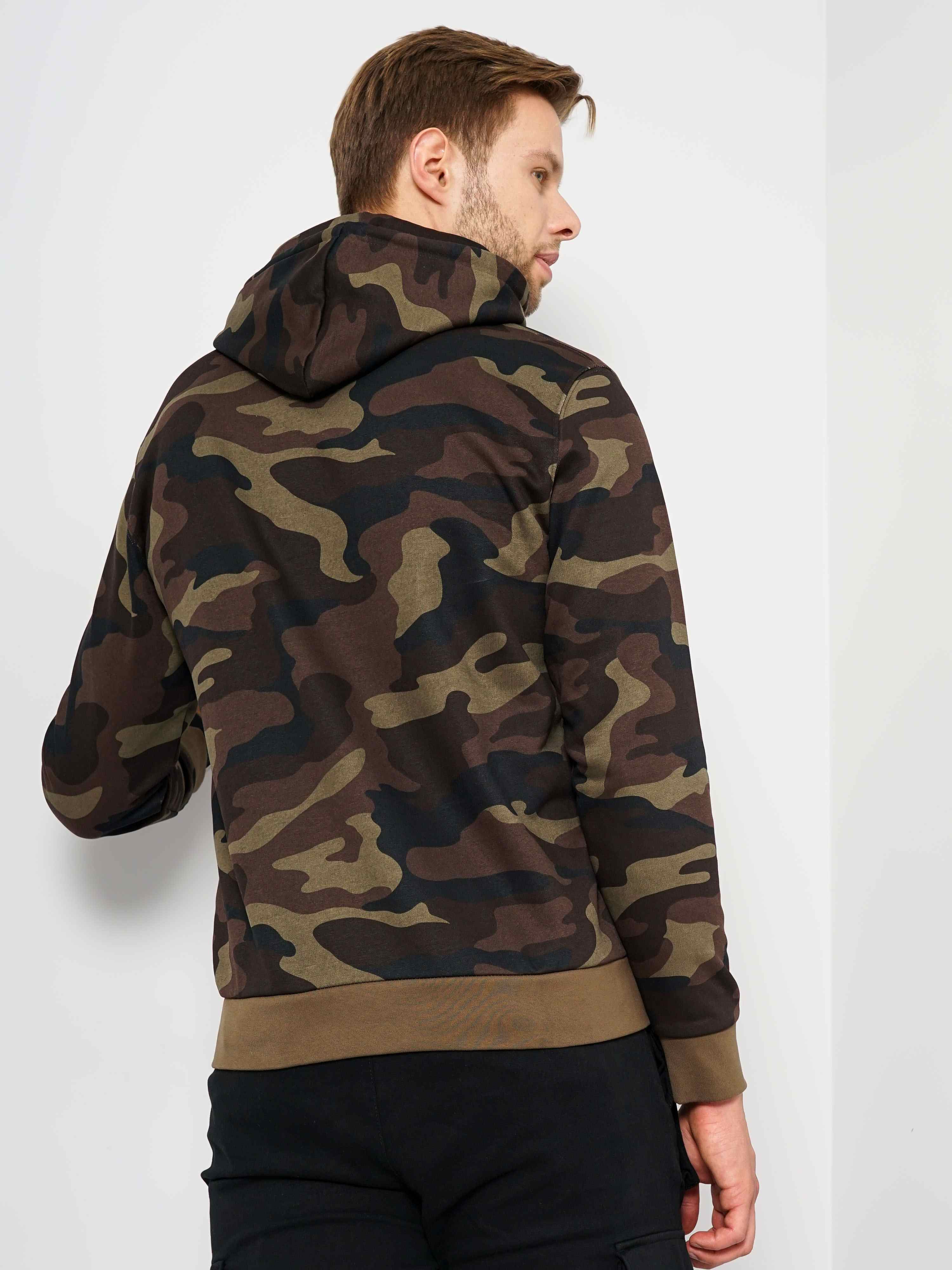 Men's Black Camouflage Hoodies