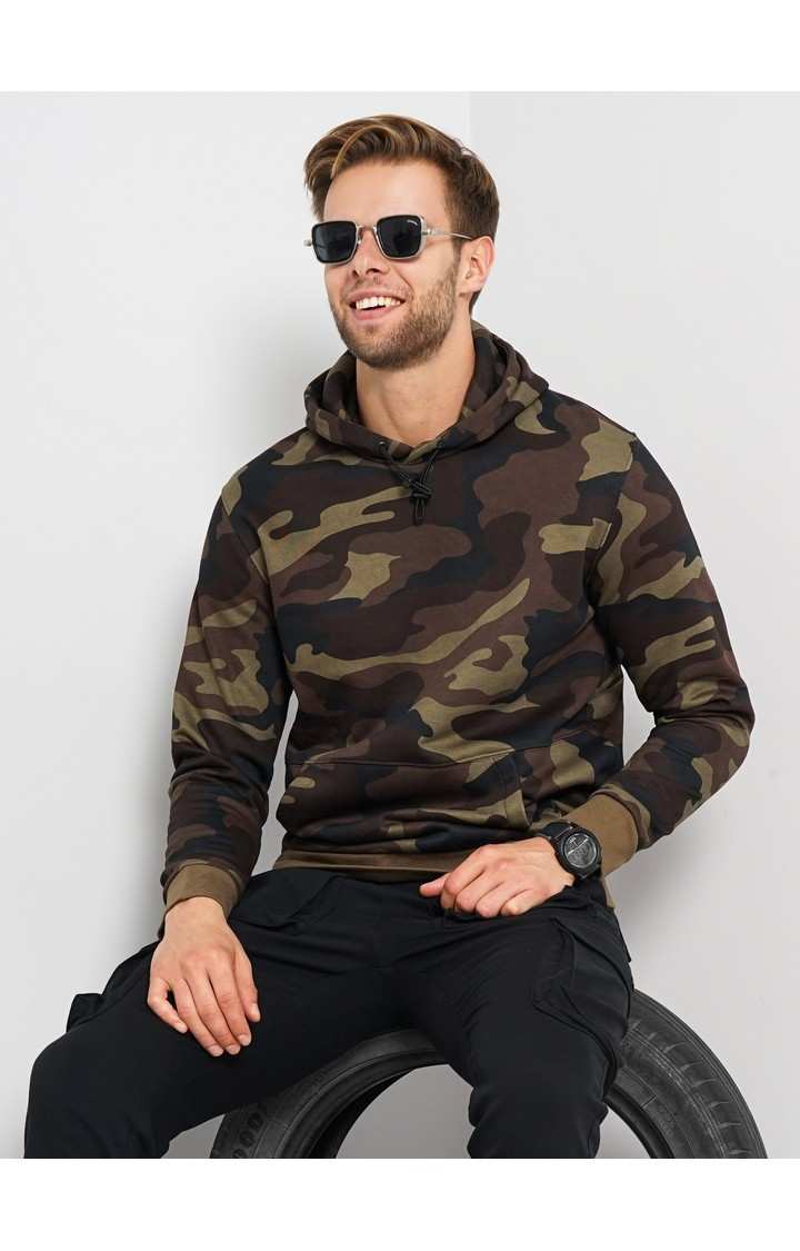 Men's Black Camouflage Hoodies
