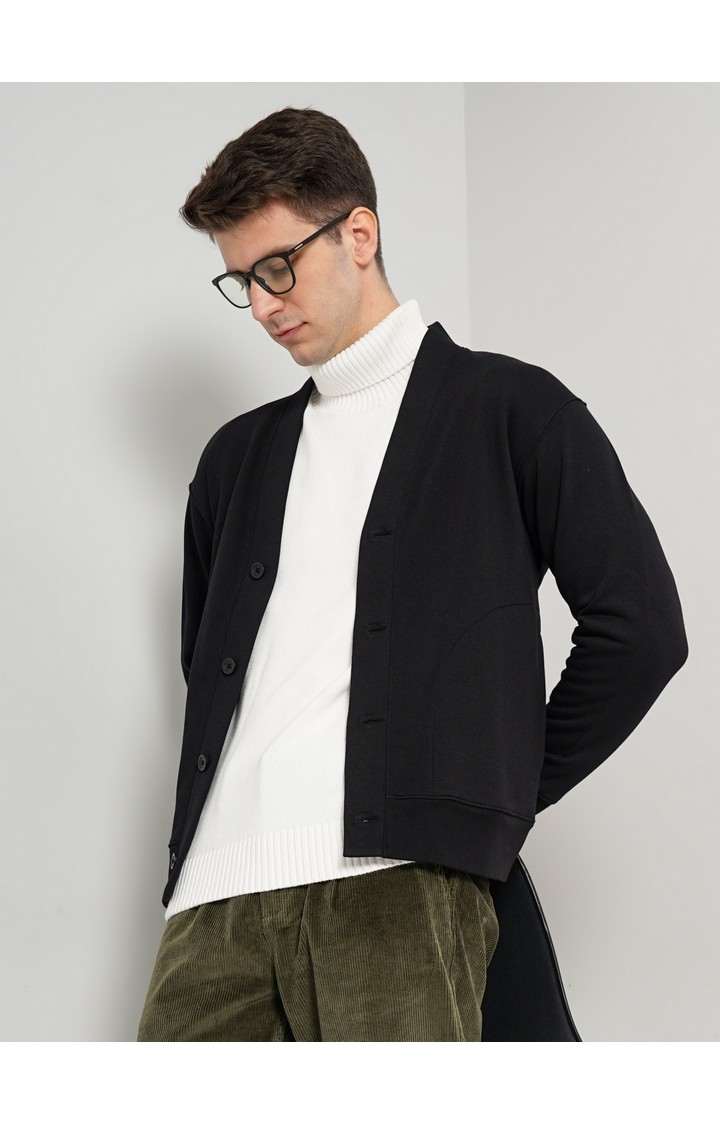 Men's Black Knitted Sweaters