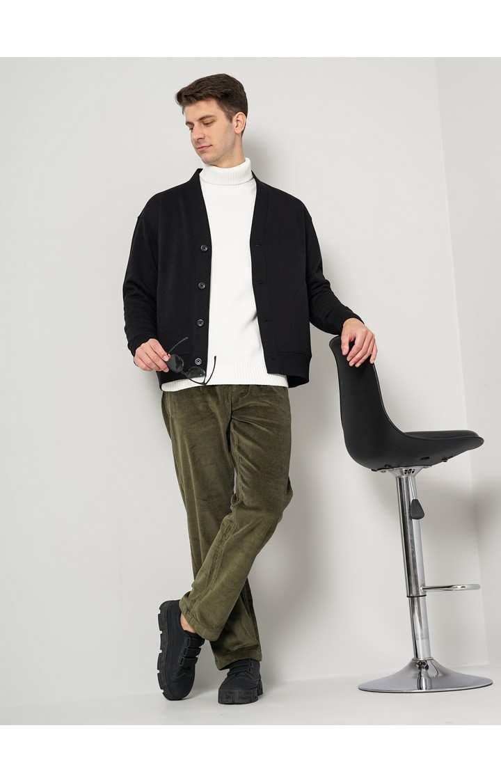 Men's Black Knitted Sweaters