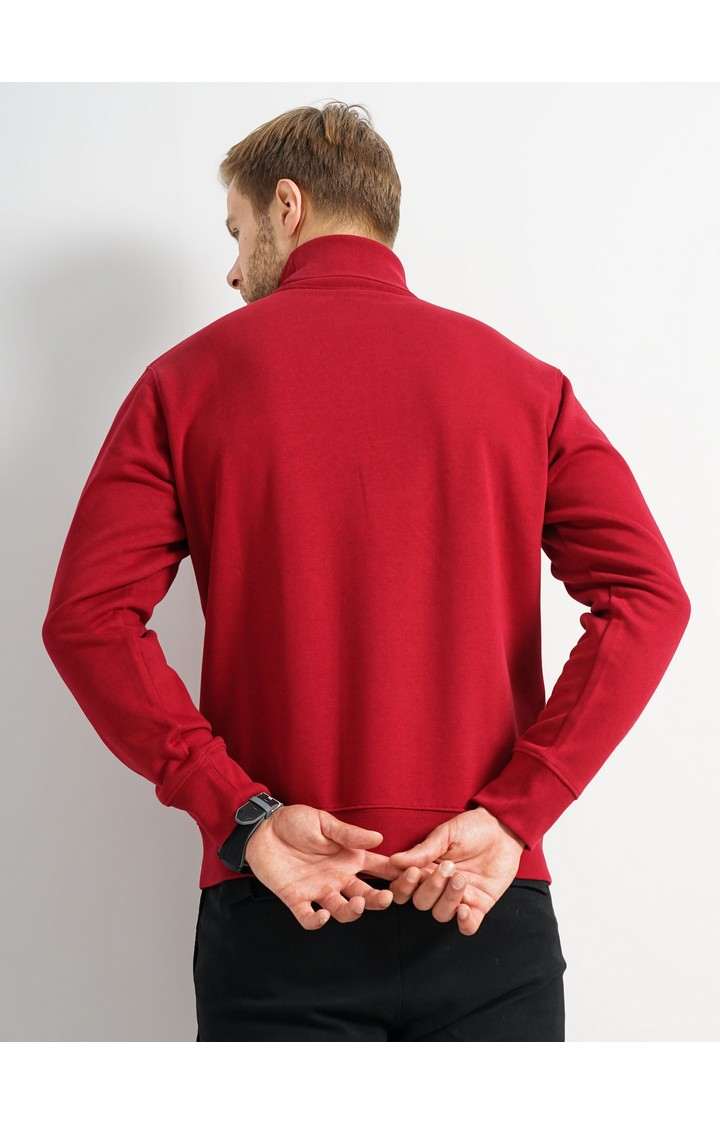 Men's Red Knitted Sweatshirts