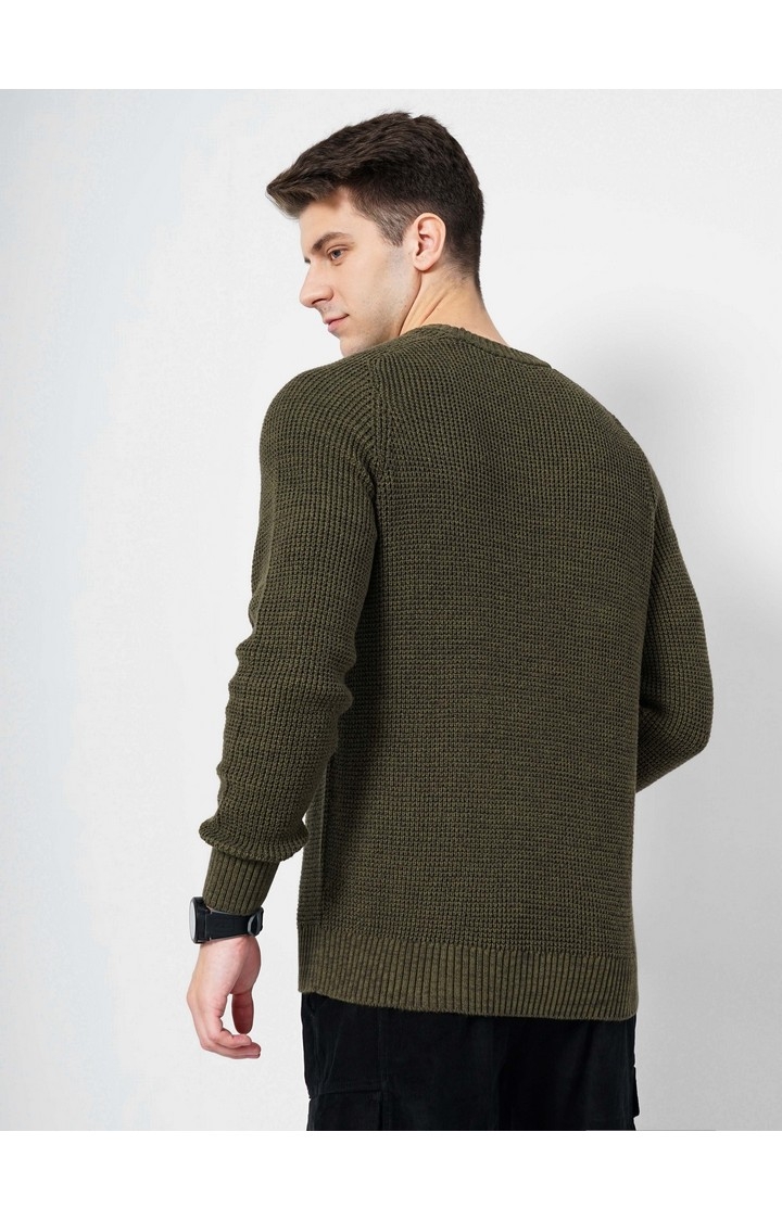 Men's Green Knitted Sweaters