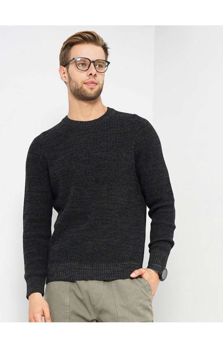 Men's Black Knitted Sweaters