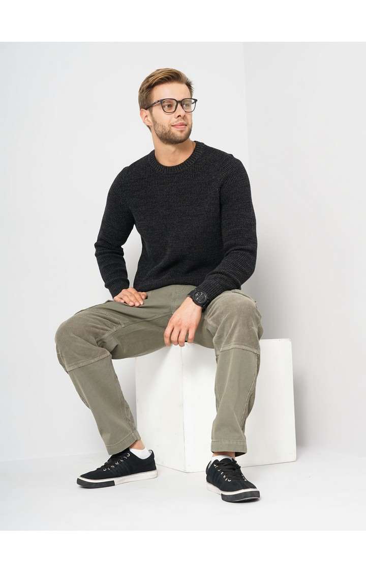 Men's Black Knitted Sweaters