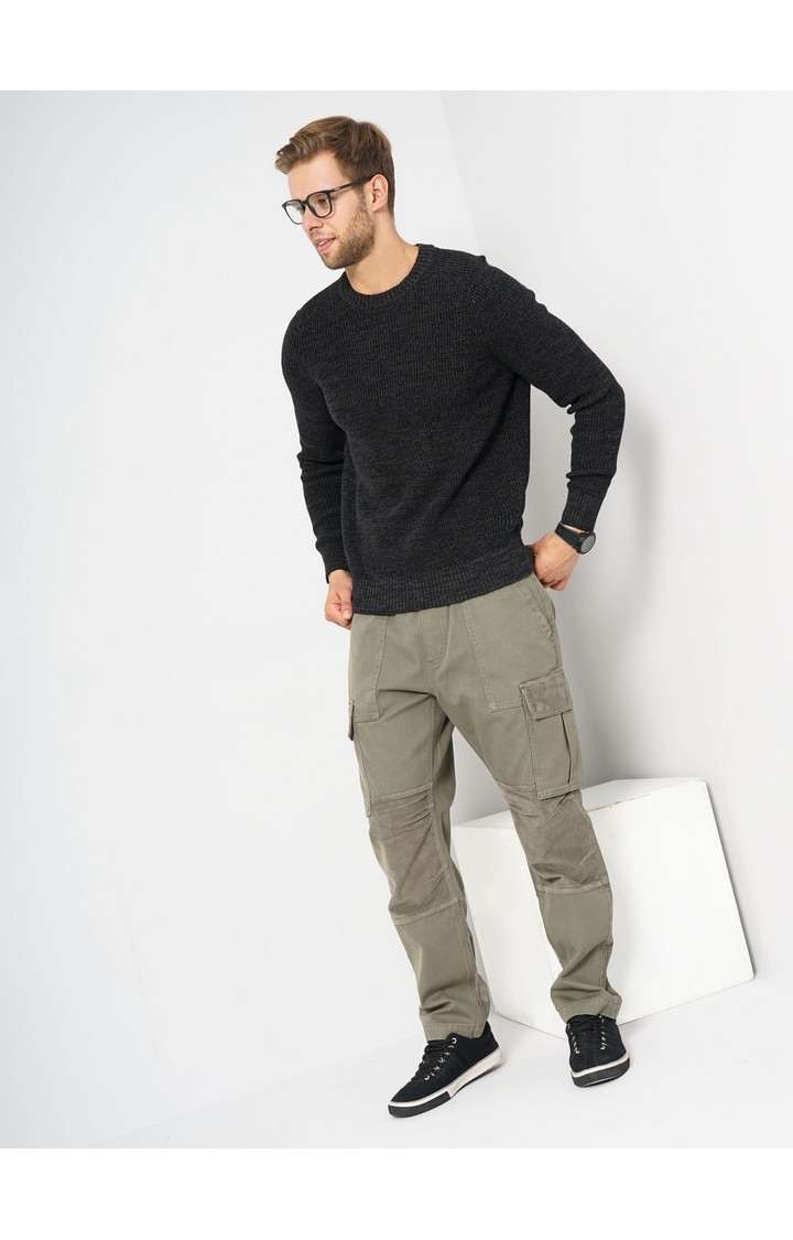 Men's Black Knitted Sweaters