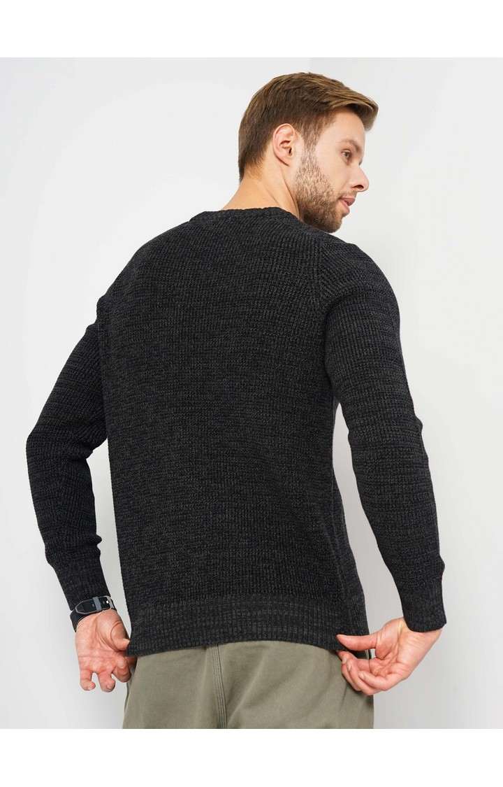Men's Black Knitted Sweaters