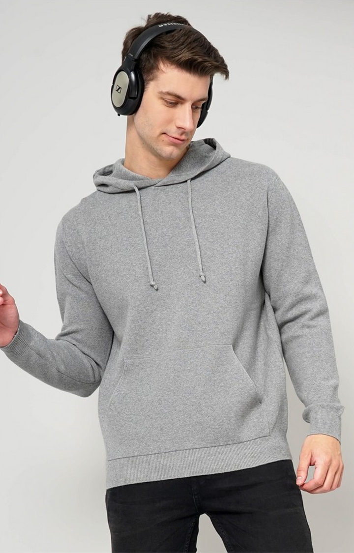 Men's Grey Knitted Sweaters