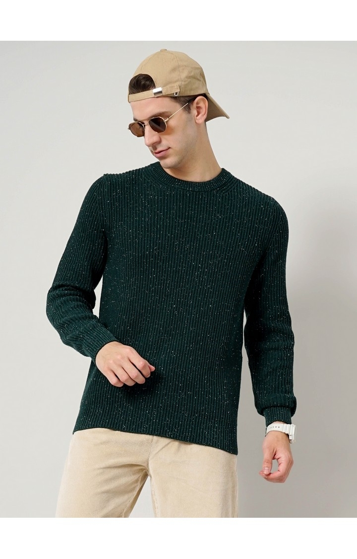 Men's Green Knitted Sweaters