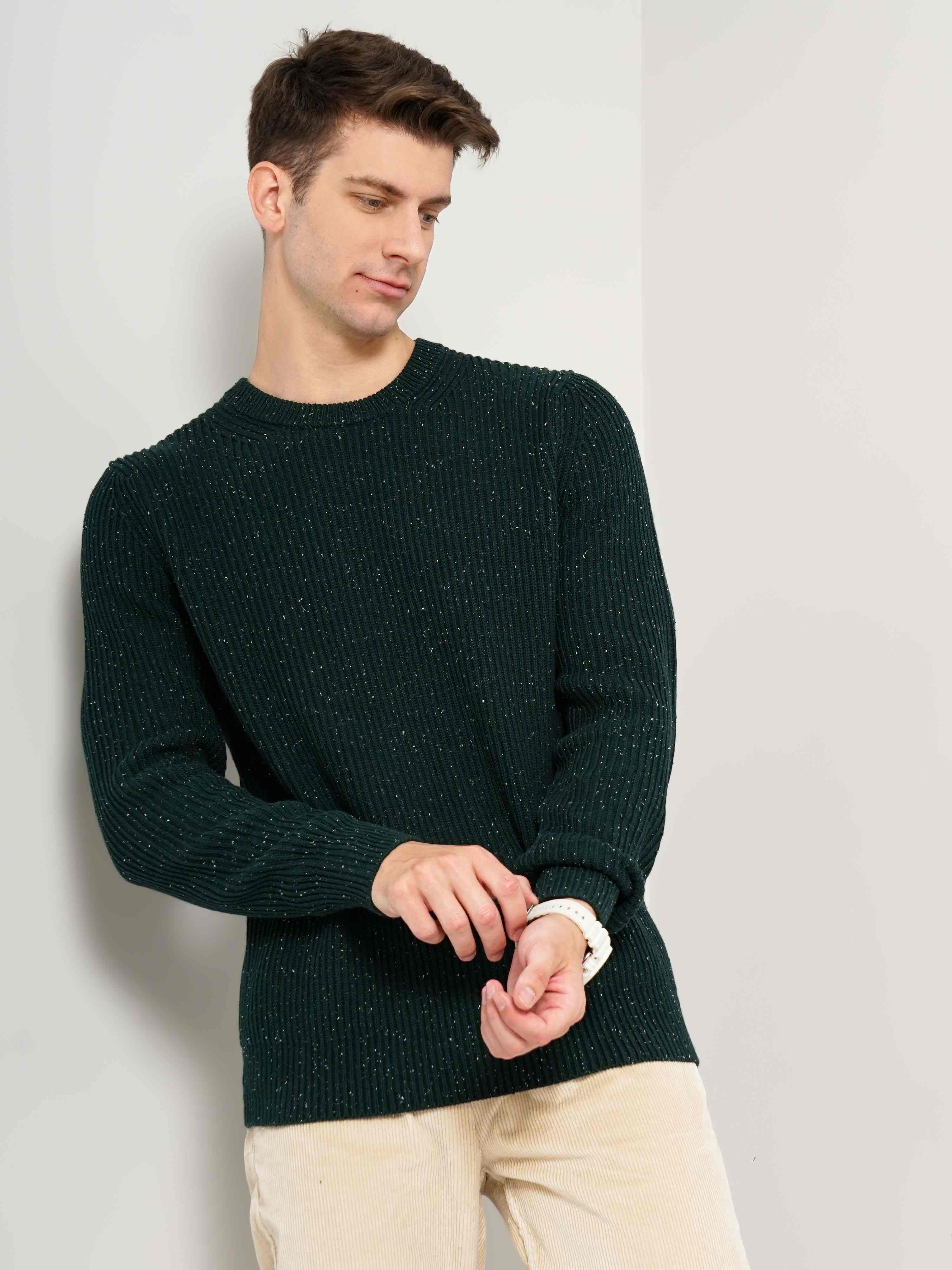 Men s Green Knitted Sweaters