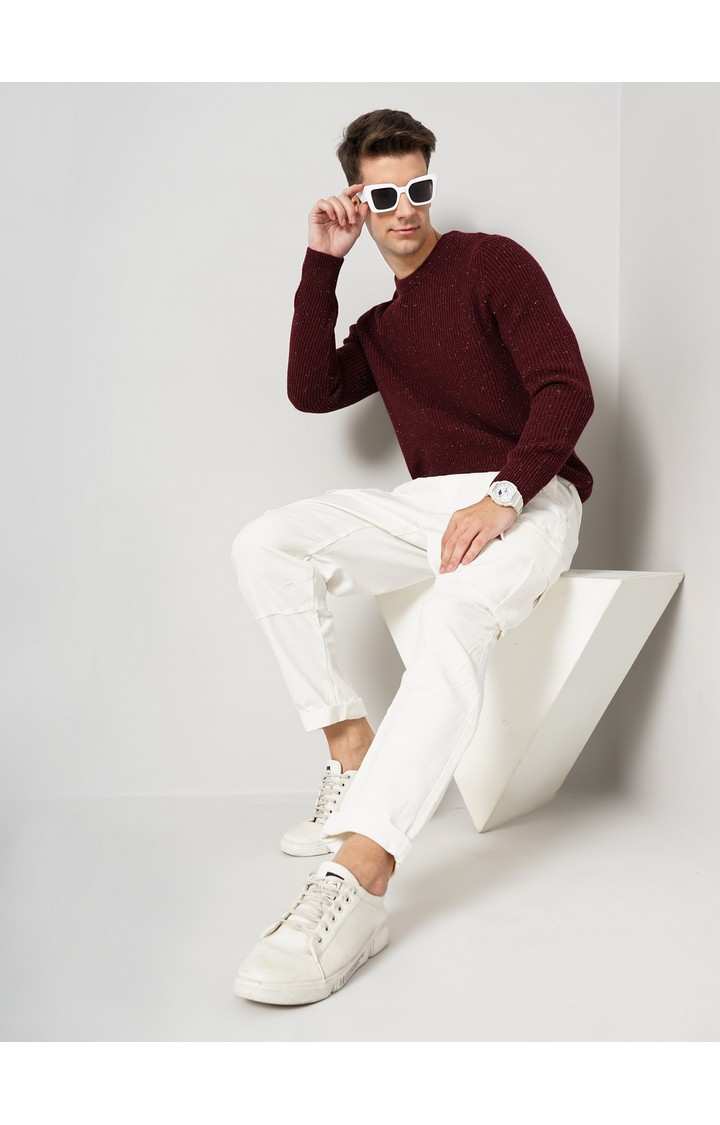 Men's Red Knitted Sweaters