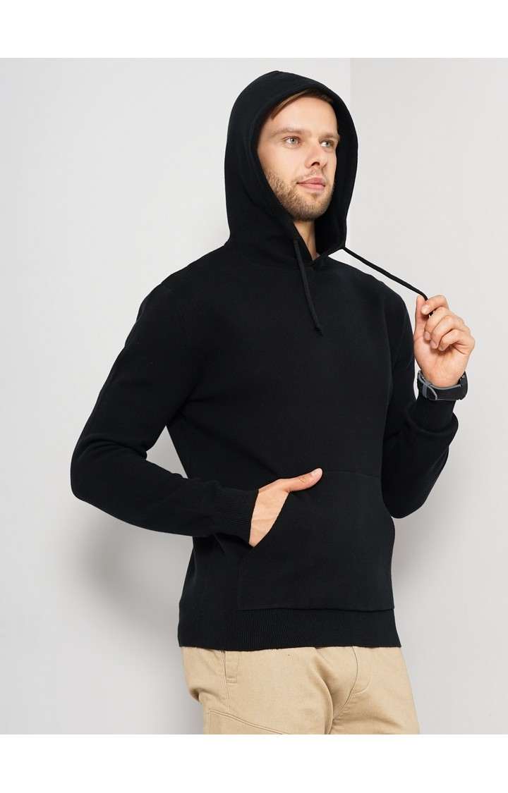 Men's Black Knitted Sweaters