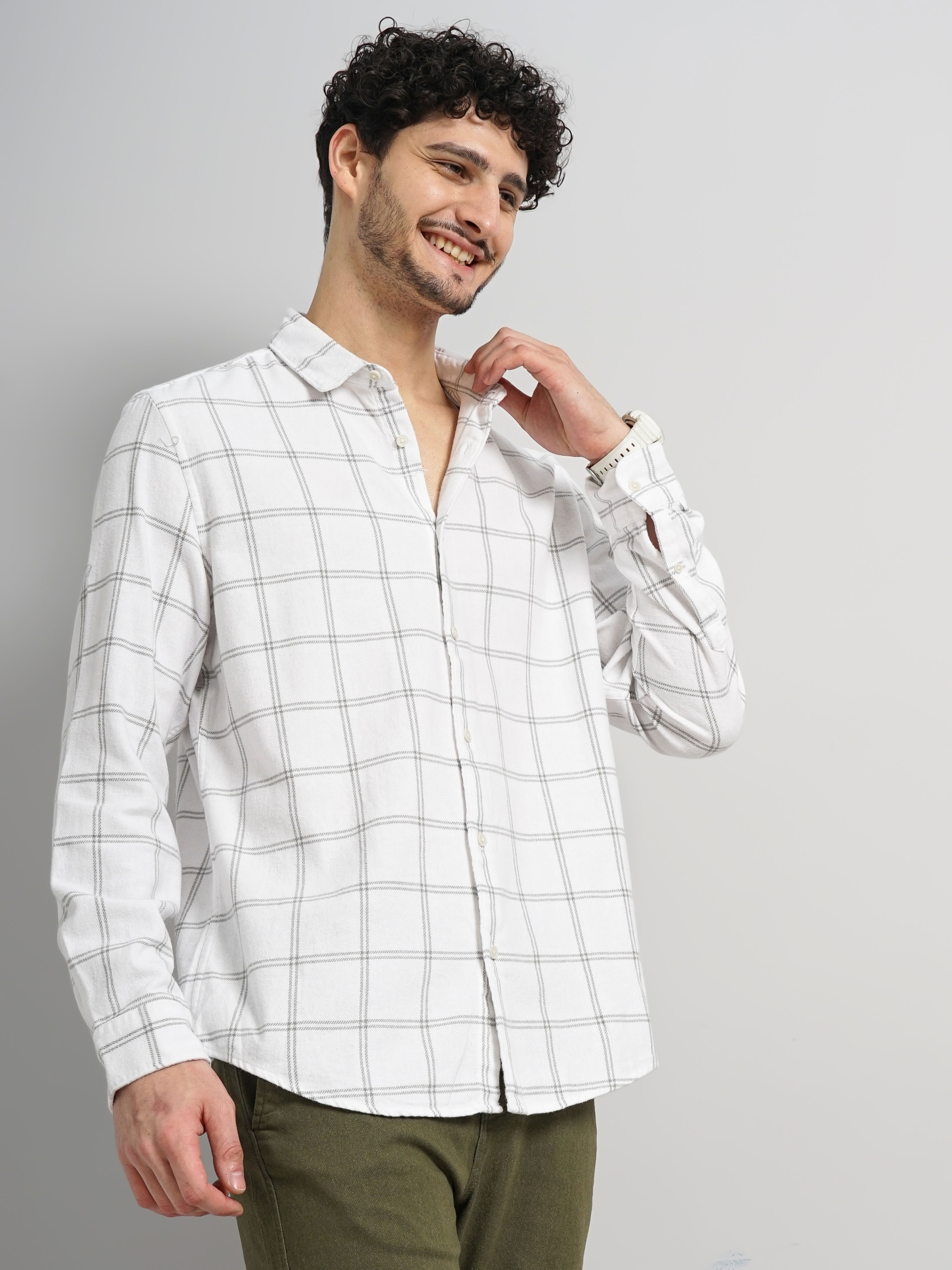 Celio Men's Yarn Dyed Checks Shirt