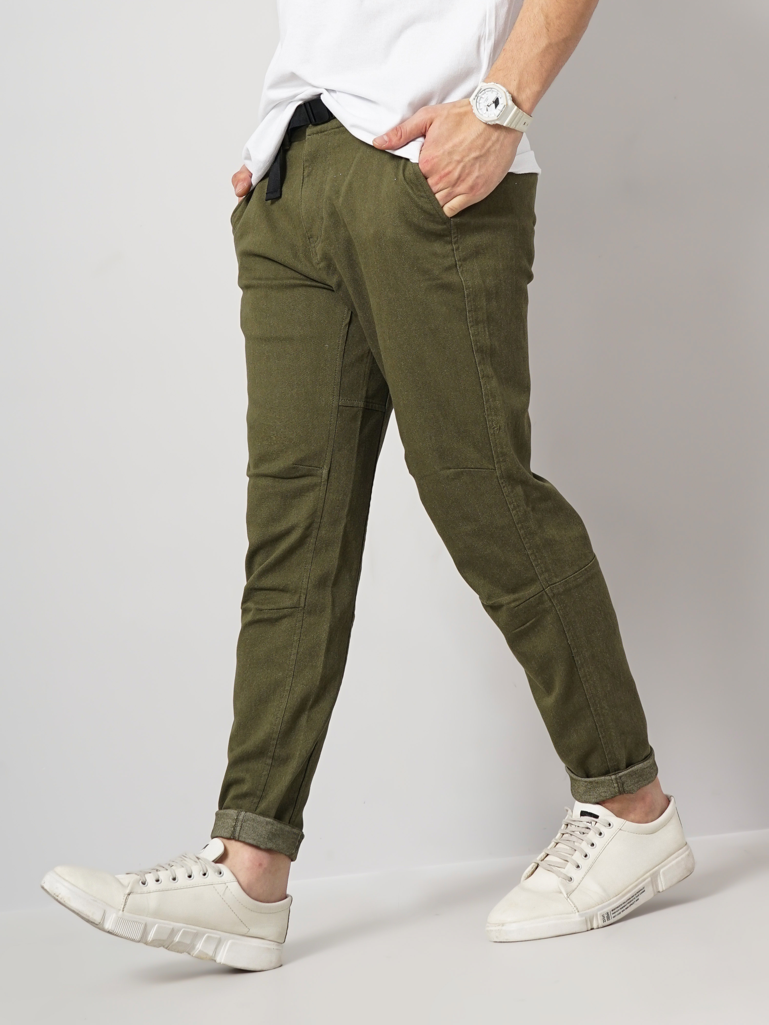 adviicd Men Pants Slim Fit Men Casual Pants Relaxed Fit Mens Fashion Cotton  And Printed Pocket Lace Up Pants Large Size Pants Green 2XL - Walmart.com