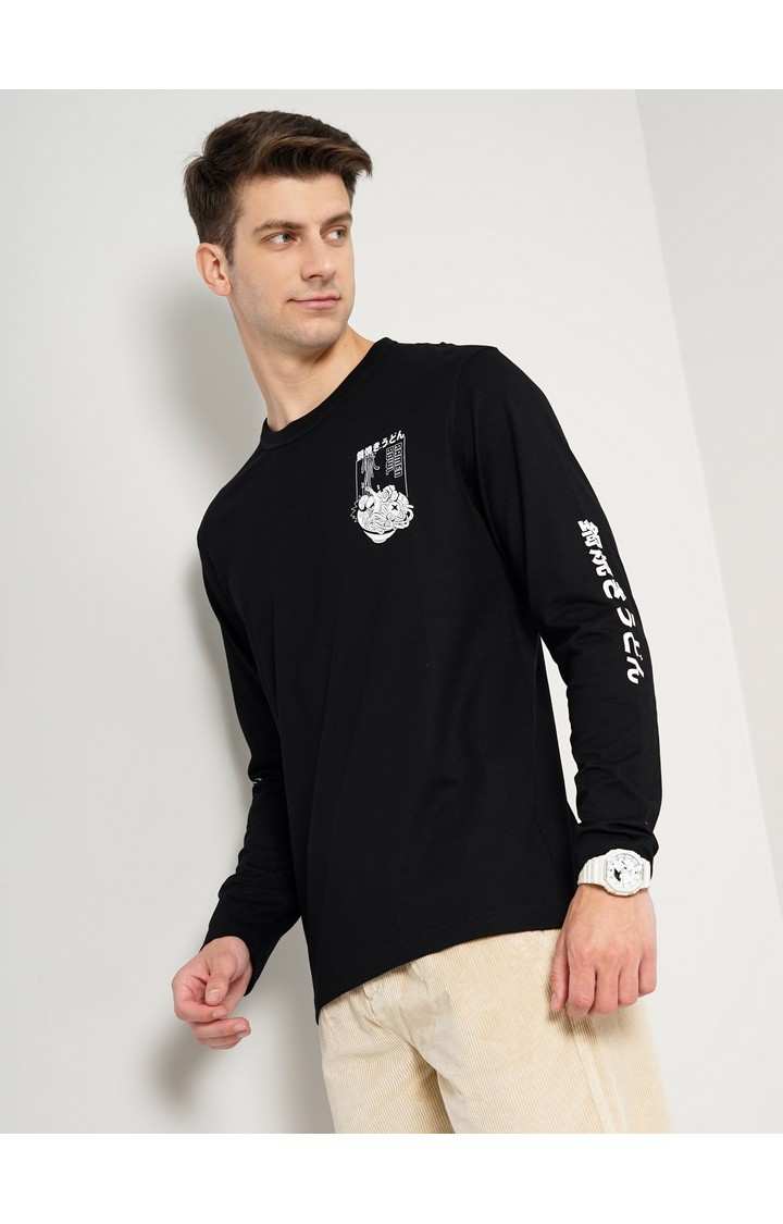 Men's Black Graphics Sweatshirts