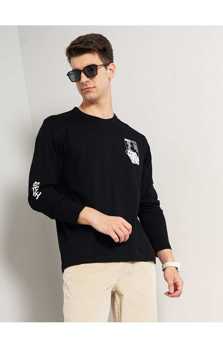 Men's Black Graphics Sweatshirts