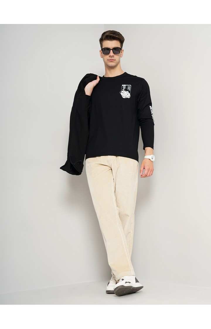 Men's Black Graphics Sweatshirts