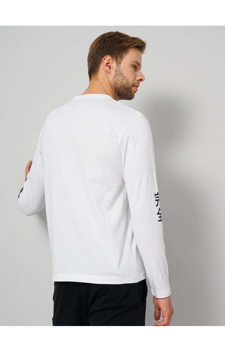Men's White Graphics Sweatshirts
