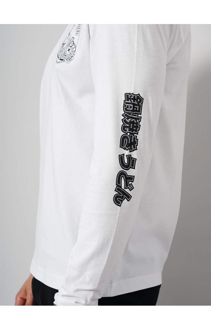 Men's White Graphics Sweatshirts