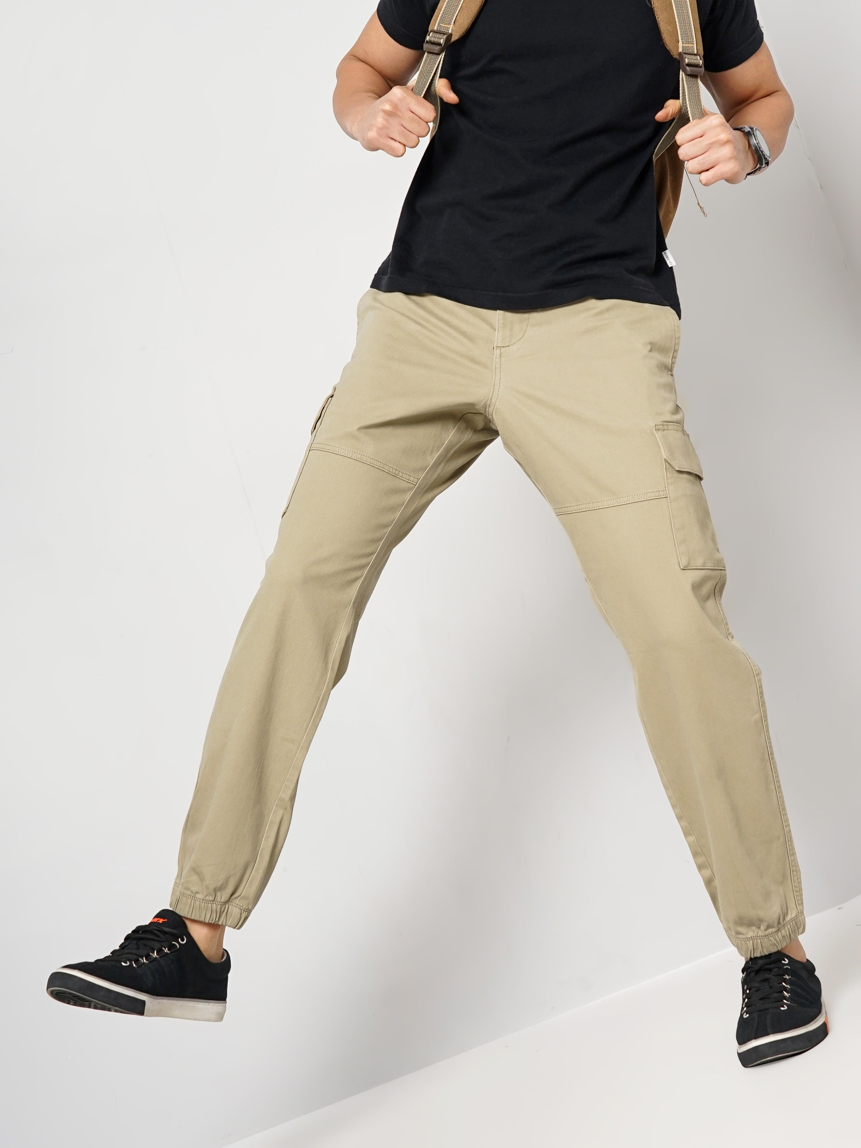 Buy STUDIO NEXX Men's Straight Fit Dark Olive Cotton Cargo Trouser -  CT01_DARKOLIVE_30 at Amazon.in