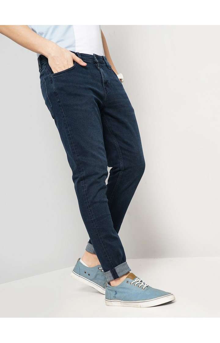 Celio Men Black Solid Skinny Fit Cotton Twill Denim Jeans