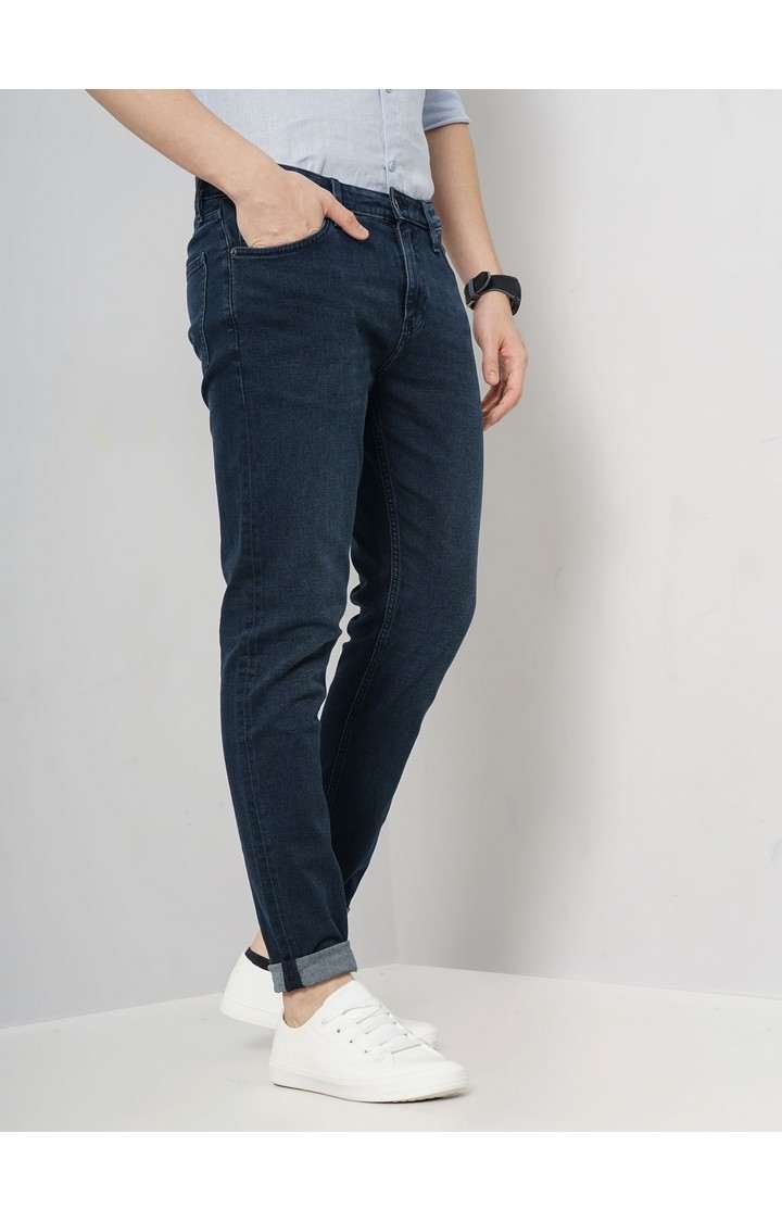 Celio Men Black Solid Skinny Fit Cotton Twill Denim Jeans