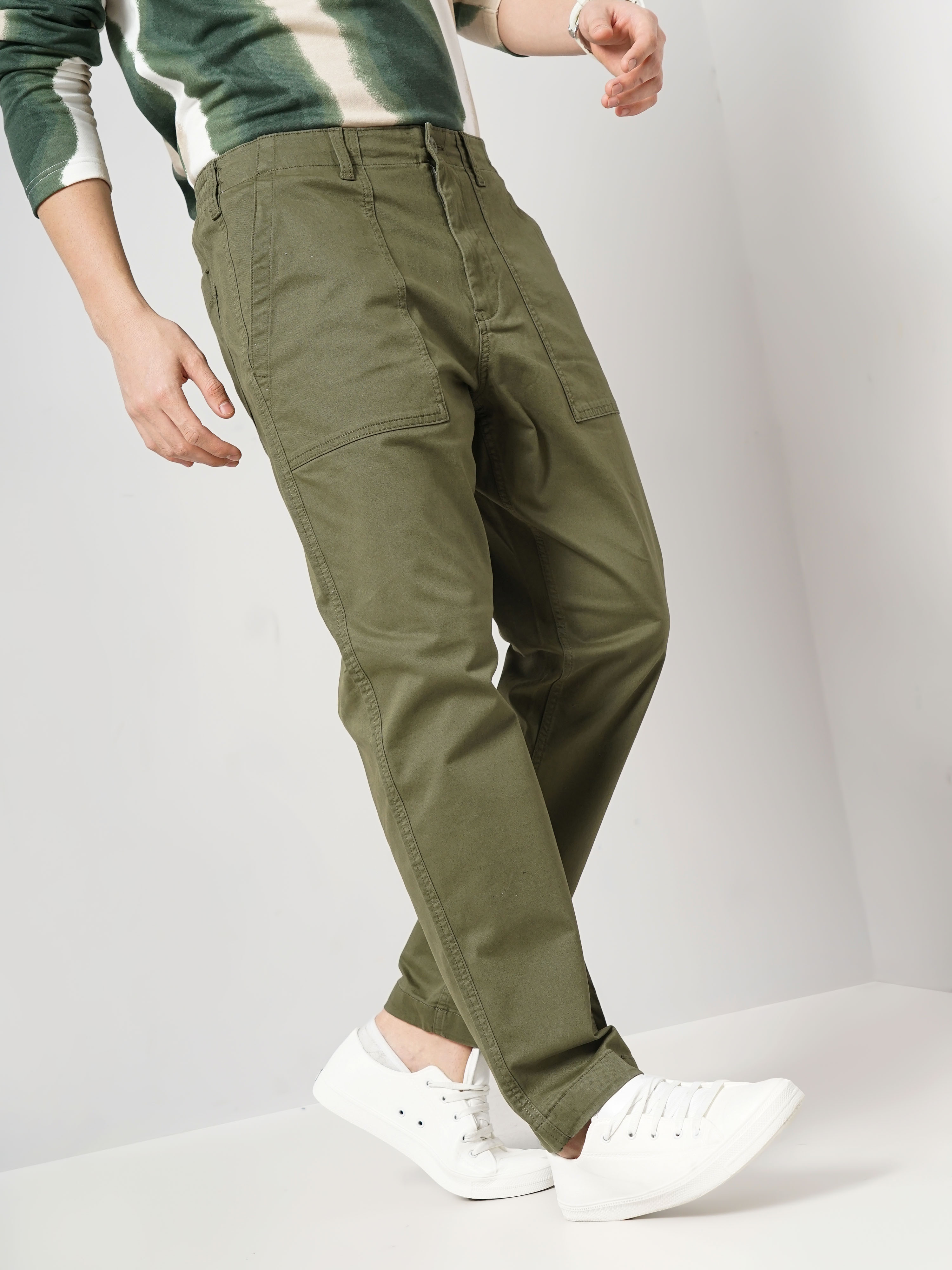Men's Casual Loose Trousers With Elastic Waist