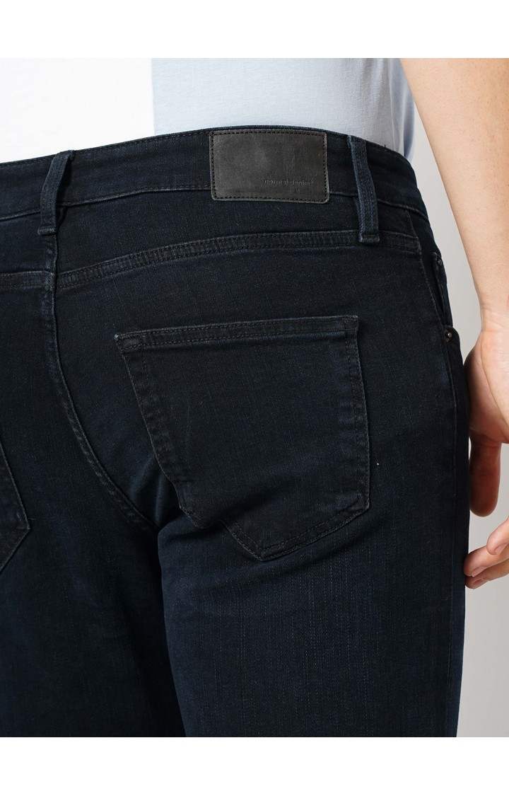 Celio Men Black Solid Straight Fit Cotton Twill Denim Jeans