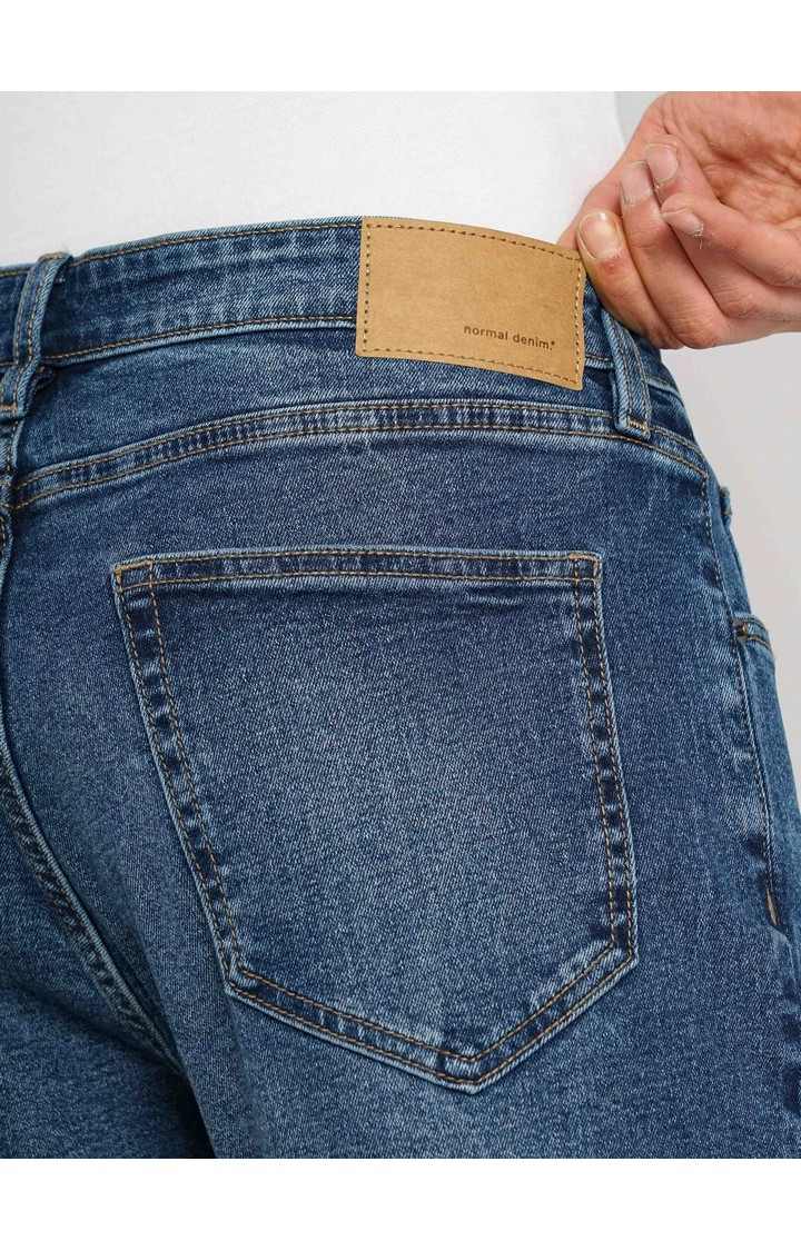 Celio Men Grey Solid Slim Fit Cotton Jeans